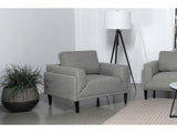 Rilynn Grey Upholstered Track Arm Accent Chair - Ornate Home
