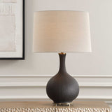 Rimini Black Glaze Table Lamp - Ornate Home
