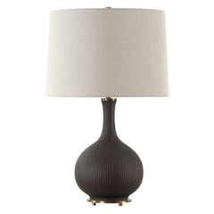 Rimini Black Glaze Table Lamp - Ornate Home