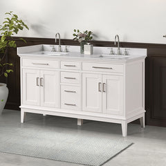 Rimini White Vanity Set - Ornate Home