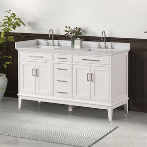 Rimini White Vanity Set - Ornate Home