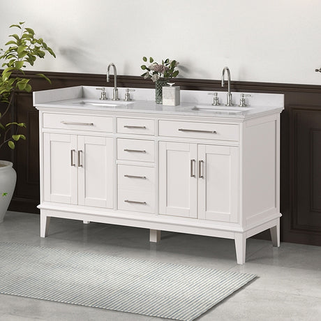 Rimini White Vanity Set - Ornate Home