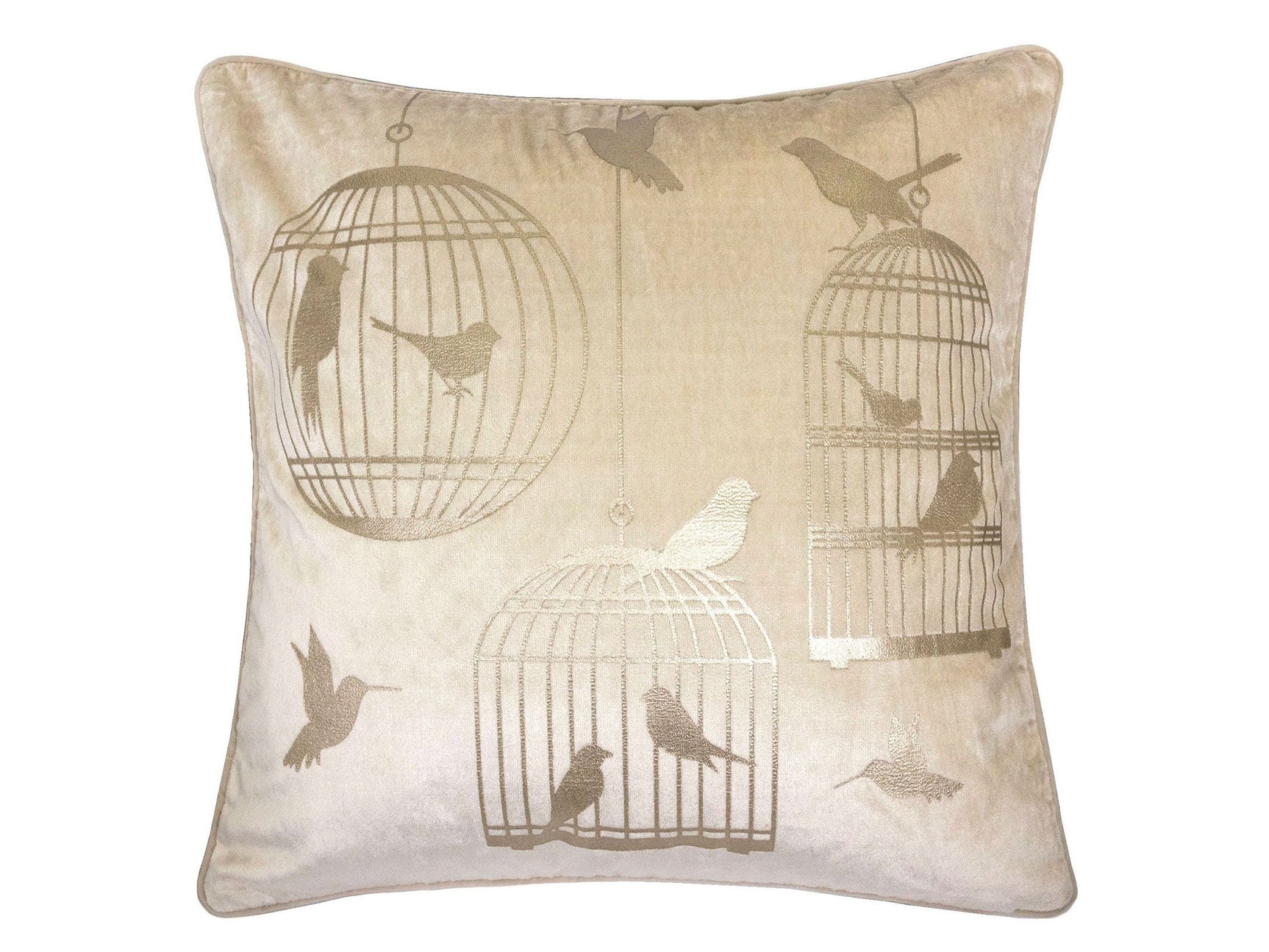 Rina Beige Pillow (Set of 2) - Ornate Home