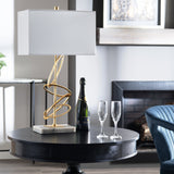 Ringo Gold/Grey Table Lamp - Ornate Home