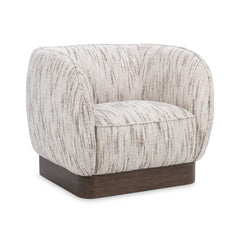 Rinner Cocoa Cream Swivel Chair - Ornate Home