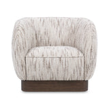 Rinner Cocoa Cream Swivel Chair - Ornate Home