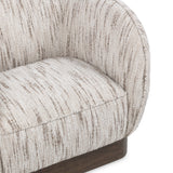 Rinner Cocoa Cream Swivel Chair - Ornate Home