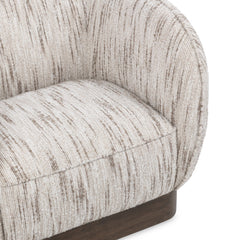 Rinner Cocoa Cream Swivel Chair - Ornate Home