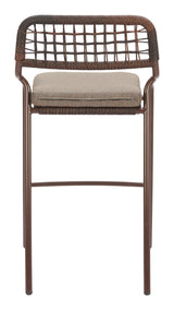 Rio Brown Barstool (Set of 2) - Ornate Home