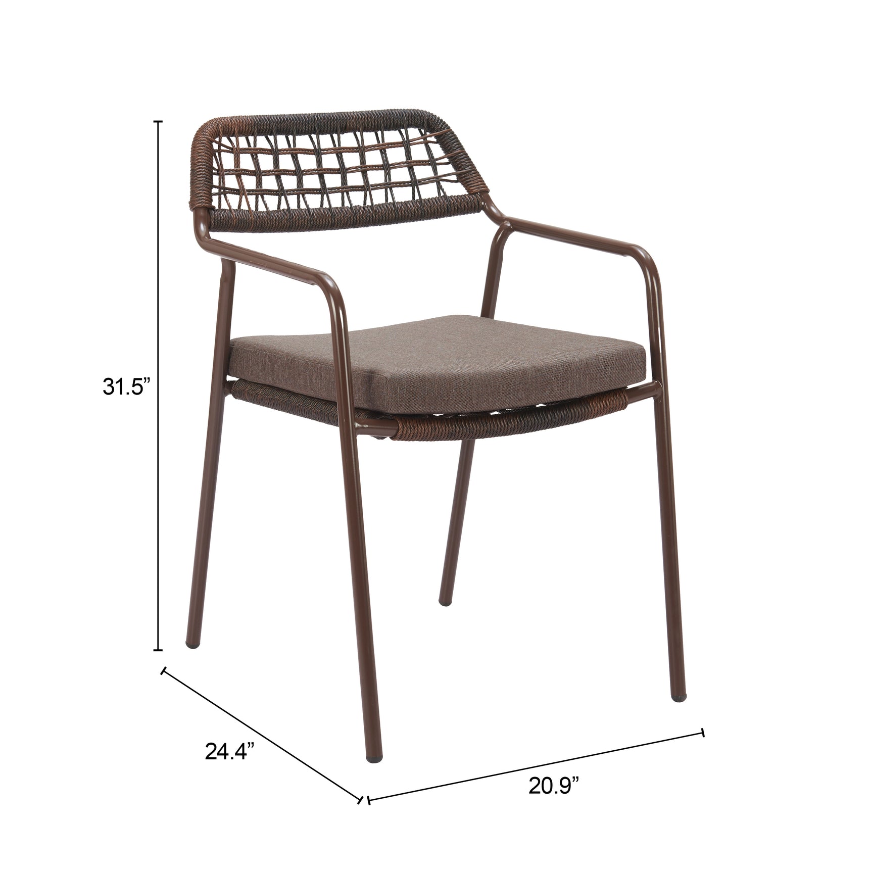 Rio Brown Dining Chair (Set of 2) - Ornate Home