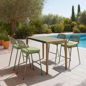 Rio Green Barstool (Set of 2) - Ornate Home