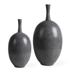 Riordan Black/White Modern Vases (Set of 2) - Ornate Home