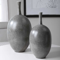 Riordan Black/White Modern Vases (Set of 2) - Ornate Home