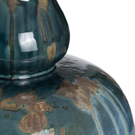 Ripley Gourd Blue Table Lamp - Ornate Home