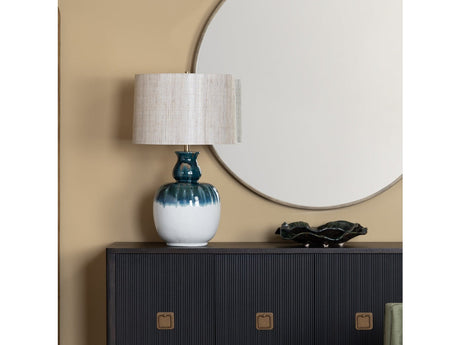 Ripley Gourd Blue Table Lamp - Ornate Home