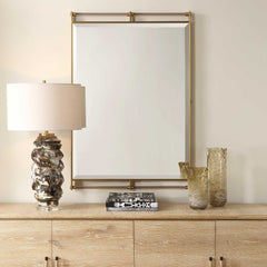 Ripoll Antique Brass Mirror - Ornate Home