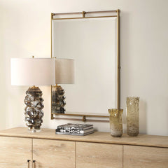 Ripoll Antique Brass Mirror - Ornate Home