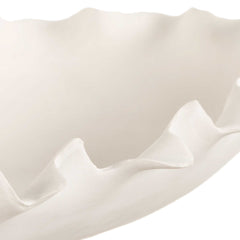 Ripple Crest White Bowl - Ornate Home