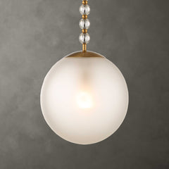Ripple Frost 1 Light Glass Pendant - Ornate Home