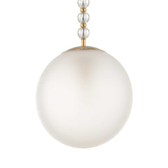 Ripple Frost 1 Light Glass Pendant - Ornate Home