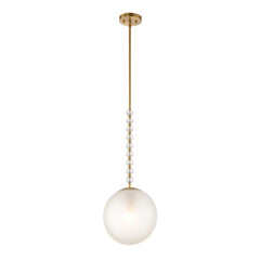 Ripple Frost 1 Light Glass Pendant - Ornate Home