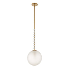 Ripple Frost 1 Light Glass Pendant - Ornate Home
