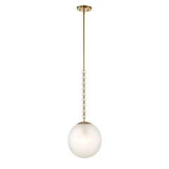 Ripple Frost 1 Light Glass Pendant - Ornate Home