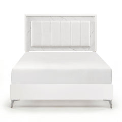 Ripple White 4pc Bedroom Set - Ornate Home