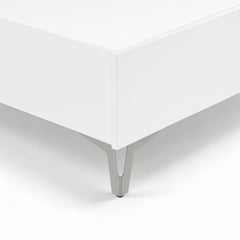 Ripple White 4pc Bedroom Set - Ornate Home