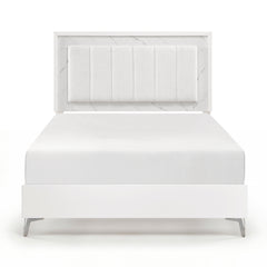 Ripple White 4pc Bedroom Set - Ornate Home