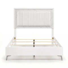 Ripple White 4pc Bedroom Set - Ornate Home