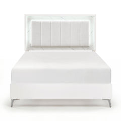 Ripple White 4pc Bedroom Set - Ornate Home