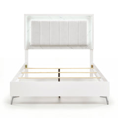 Ripple White 4pc Bedroom Set - Ornate Home