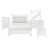 Ripple White 5pc Bedroom Set