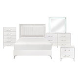 Ripple White 5pc Bedroom Set