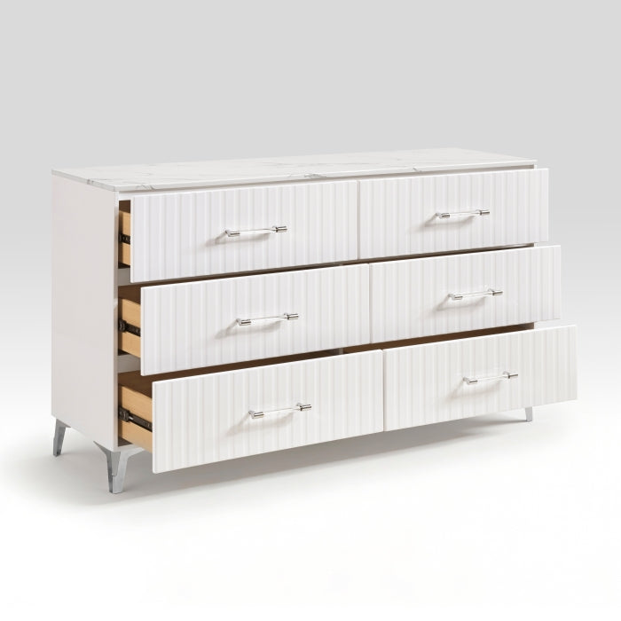 Ripple White 5pc Bedroom Set
