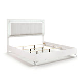 Ripple White California King Bed - Ornate Home