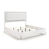 Ripple White California King Bed - Ornate Home