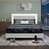 Ripple White California King Bed - Ornate Home