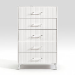 Ripple White Chest - Ornate Home