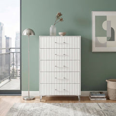 Ripple White Chest - Ornate Home