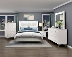 Ripple White Chest - Ornate Home