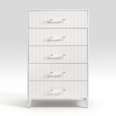 Ripple White Chest - Ornate Home