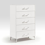 Ripple White Chest - Ornate Home