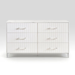 Ripple White Dresser - Ornate Home