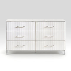 Ripple White Dresser - Ornate Home