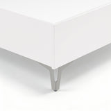 Ripple White Queen Bed - Ornate Home