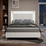 Ripple White Queen Bed - Ornate Home