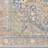 Ripponlea Blue&Orange Medallion Rug - Ornate Home