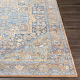 Ripponlea Blue&Orange Medallion Rug - Ornate Home